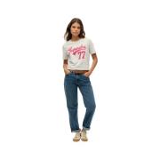 T-shirt Korte Mouw Superdry T-shirt femme Super 77