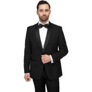 Kostuum Suitable Blazer Manhatten Wolmix Zwart