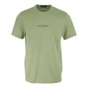 T-shirt Korte Mouw Fred Perry Embroidered T-Shirt