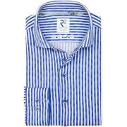 Overhemd Lange Mouw R2 Amsterdam R2 Japanese Knitted Overhemd Streep B...