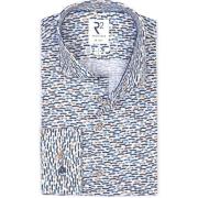 Overhemd Lange Mouw R2 Amsterdam R2 Overhemd Print Auto Blauw