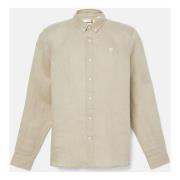 Overhemd Lange Mouw Timberland TB0A2DC3DH41 - LINEN SHIRT-LEMON PEPPER