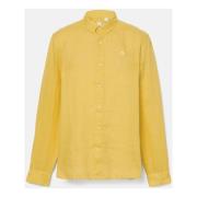 Overhemd Lange Mouw Timberland TB0A2DC3EG41 - LINEN SHIER-MIMOSA
