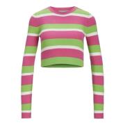 Trui JJXX 12243660 VITTORIA-WHITE CARMINE/GREEN