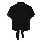 Overhemd Pieces 17124357 VINSTY-BLACK