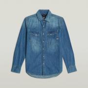 Overhemd Lange Mouw G-Star Raw D23616-D252 SLIM DENIM-D891 FADED CRICK...