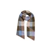 Sjaal Pieces 17092029 PYRON CHECKED-HYDRANGEA