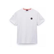 T-shirt Napapijri S-BADGE NP0A4I3N-2061 WHITE HERON