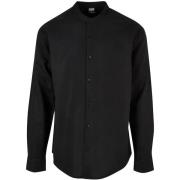 Overhemd Lange Mouw Urban Classics Chemise col montant coton grandes t...