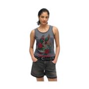 Top Superdry Débardeur à encolure dégagée femme Neo Trad Tattoo