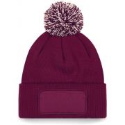 Muts Beechfield Bonnet pom pom Patch Snowstar