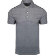 T-shirt Profuomo Poloshirt Luxury Knitted Melange Blauw
