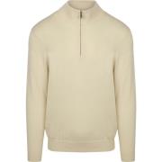 Sweater Profuomo Half Zip Pullover Luxury Off White