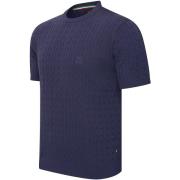 T-shirt Korte Mouw Cappuccino Italia Loreto Cable Knit Tee