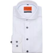 Overhemd Lange Mouw Suitable Melange Overhemd Wit