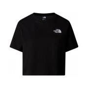 T-shirt The North Face NF0A87U4JK31 - W SIMPLE DOME CROPP-BLACK