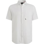 Overhemd Lange Mouw Vanguard Short Sleeve Overhemd Linnen Blend Wit