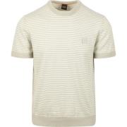 T-shirt BOSS Knitted T-shirt Kanache Greige