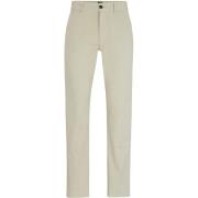 Broek BOSS Satin Chino Ecru
