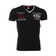 T-shirt Korte Mouw David Copper Korte Mouwen Borduur Polo Players