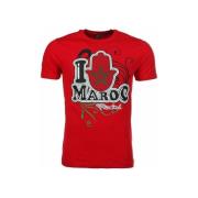 T-shirt Korte Mouw Local Fanatic I Love Maroc