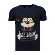 T-shirt Korte Mouw Local Fanatic State Prison Rhinestone