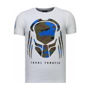 T-shirt Korte Mouw Local Fanatic Predator Rhinestone