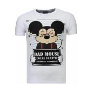 T-shirt Korte Mouw Local Fanatic State Prison Rhinestone