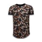 T-shirt Korte Mouw Justing Camouflaged Fashionable Long Fi