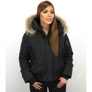 Parka Jas Gentile Bellini Korte Winterjas Bontkraag