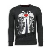 Sweater Local Fanatic Pussy Cat Rhinestone Ciet