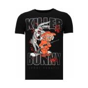 T-shirt Korte Mouw Local Fanatic Killer Bunny Rhinestone