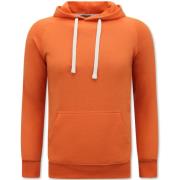 Sweater Enos Hoodie Capuchon Oranje