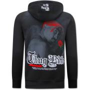 Sweater Top Star Pac Hoodie Thug Life