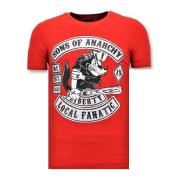 T-shirt Korte Mouw Local Fanatic Sons Of Anarchy Print