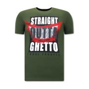 T-shirt Korte Mouw Local Fanatic S Straight Outta Ghetto