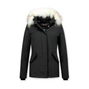 Parka Jas Matogla Korte Winterjas Te Echte Bontkraag