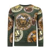 Sweater Tony Backer Print Leeuw Head
