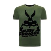 T-shirt Korte Mouw Local Fanatic Grappige Fast And Furious