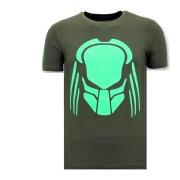 T-shirt Korte Mouw Local Fanatic Print Predator Neon Print