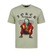 T-shirt Korte Mouw True Rise Grappig Oversized Joker Print