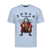 T-shirt Korte Mouw True Rise Joker Print Oversized Grappig