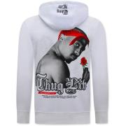 Sweater Top Star Tupac Hoodie Thug Life