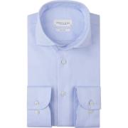 Overhemd Lange Mouw Profuomo Twill Overhemd Lichtblauw