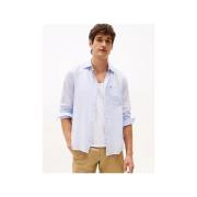 Overhemd Lange Mouw Tommy Hilfiger MW0MW39425 PIECE DYE-C10 BREEZY BLU...