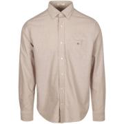 Overhemd Lange Mouw Gant Shirt Oxford Beige