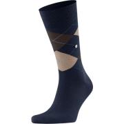 Socks Burlington Wol Edinburgh Blauw 6121
