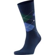 Socks Burlington Wol Edinburgh Blauw 6879