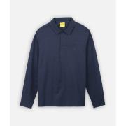 Polo Shirt Lange Mouw Oxbow Gestructureerde polo met lange mouwen NAVA...