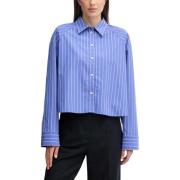 Overhemd Calvin Klein Jeans YD STRIPE BOXY CROPP LV047C118G